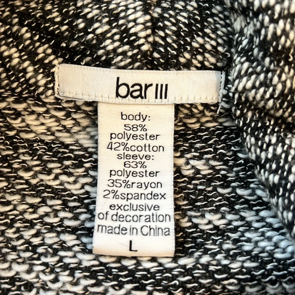 Bar lll Women’s Grey Black Jacket ‎ Size L